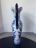 (B) Bombay Blue & White Chinoiserie Porcelain Double Handled Vase (2 AVAILABLE—PRICED INDIVIDUALLY AT $50 EACH)