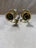 Pair Of Wall Brass Candle Sconces