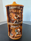 Johann Gunter Hand Carved Vintage German Pillar Candle in Box
