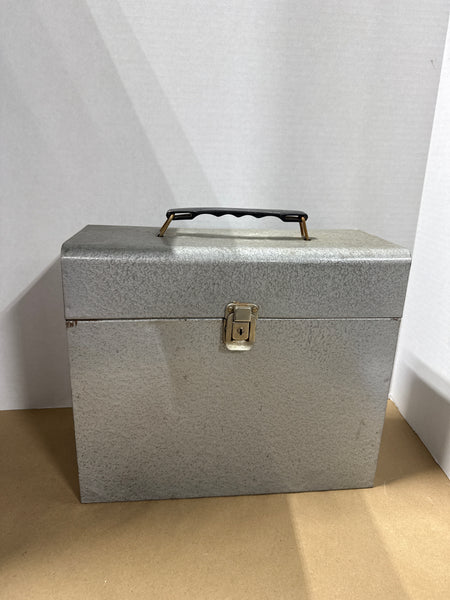 Vintage Metal File Storage Box