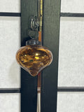 Amber Mercury Glass Ornaments, 12 pc