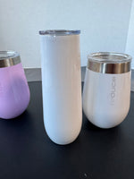 Pair of Reduce Insulated Stemless Wine Tumblers with Lids & Manna Tumbler