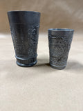 Pair Of Pewter German Cups