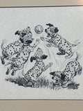Print of Dalmatians Playing