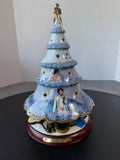 Bradford Exchange Vintage Elvis Presley Collectible Porcelain Christmas Tree