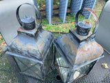 Pair of Metal Candle Lanterns