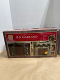Christmas Pre Lit Garland 9ft - Appears Unused NOT TESTED (B)