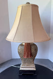 Textured Resin Table Lamp with Tassel Accent (WORKS)
