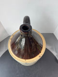 4-Gallon Vintage Stoneware Two Tone Whiskey Jug