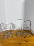 Set Of 3 Wired Metal Baskets