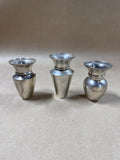 Restoration Silver Tone Bud Vase - Set Of 3