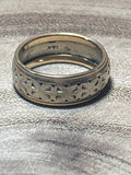 14K Gold Band (White & Yellow) - SIZE 5.75