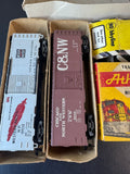 Assorted Lot of Vintage HO-Scale Miniature Trains with Tracks