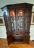 Jamestown American Furniture Lighted 2 Piece China Hutch***HEAVY ITEM***READ DETAILS ON PICK UP POLICY***