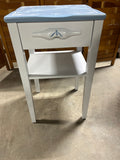 Blue/White Painted Nightstand