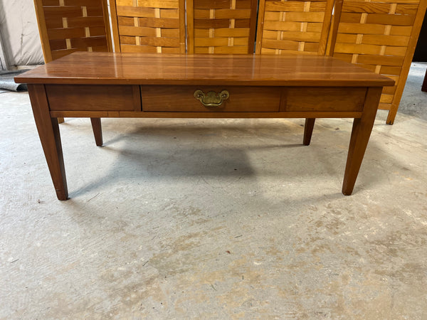 Henkel Harris Solid Cherry Coffee Table with Drawer