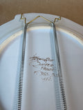 Quimper Mistral Blue Fish Faience Decorative Plate