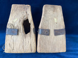 Pair of Vintage Mexican Wooden Stirrups