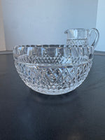 (I) Waterford Crystal Alana Creamer & Open Sugar Bowl