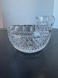 (I) Waterford Crystal Alana Creamer & Open Sugar Bowl