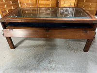 Glass/Wood Coffee Table with Display