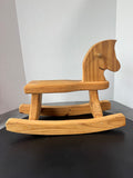 Unfinished Small Wooden Rocking Horse