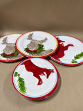9 Piece Holiday Melamine Plates