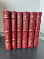 6-Volume Complete Set of Baroness Orczy Pimpernel Easton Press Collector’s Edition Leather Bound Hardcover Books