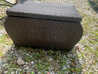 Rattan Patio Coffee Table with Storage