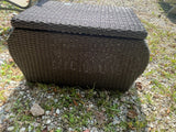 Rattan Patio Coffee Table with Storage