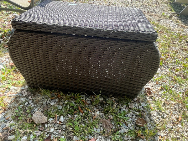 Rattan Patio Coffee Table with Storage
