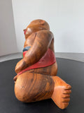 Philippines Large Heavyweight Carved Wooden Sleeping Buddha
