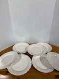 Cream Colored Tommy Bahama Melamine Dinner Plates - Set Of 8