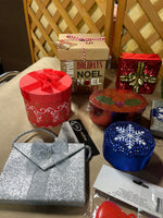 O- Christmas Gift Box Lot, 15 pc