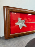 Sequined Wand in Frame Titled “Star on Stick”