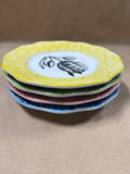 Set Of 4 Floral Plates — Grafting Whimsy Williamsburg Andrea By Sadek