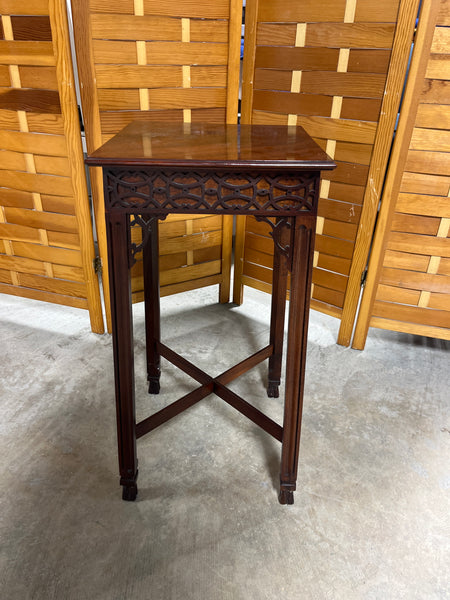 Mahogany Square Accent Table