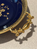 Limoges Dish/Tray with 22K Ormolu