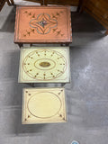 Petite Vintage Nesting Tables with Glass