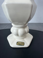 (A) Haeger Vintage Cream Pottery Urn Vase