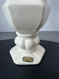 (A) Haeger Vintage Cream Pottery Urn Vase