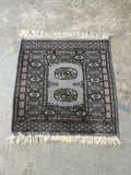 Hand Woven Rug (F), 28"x25"