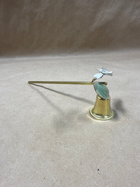 Floral Brass Candle Snuffer