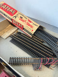 Assorted Lot of Vintage HO-Scale Miniature Trains with Tracks