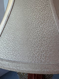 Textured Resin Table Lamp with Tassel Accent (WORKS)
