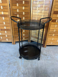 Ashley Furniture 2 Tier Round Cart on Casters