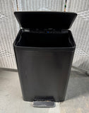 Kohler Black & Stainless Steel Trash Can with Foot Pedal