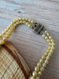 Double Layered Vintage Faux Pearl Necklace
