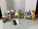 Cleaning Lot (P) *Most bottles at least half full*