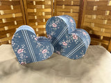 Decorative Nesting Heart Boxes, 2 pc